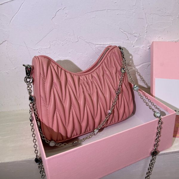 

famous brand women designer bag shoulder bag leather chain mumu bag crossbody pure colors womens handbag crossbody bag purse with box