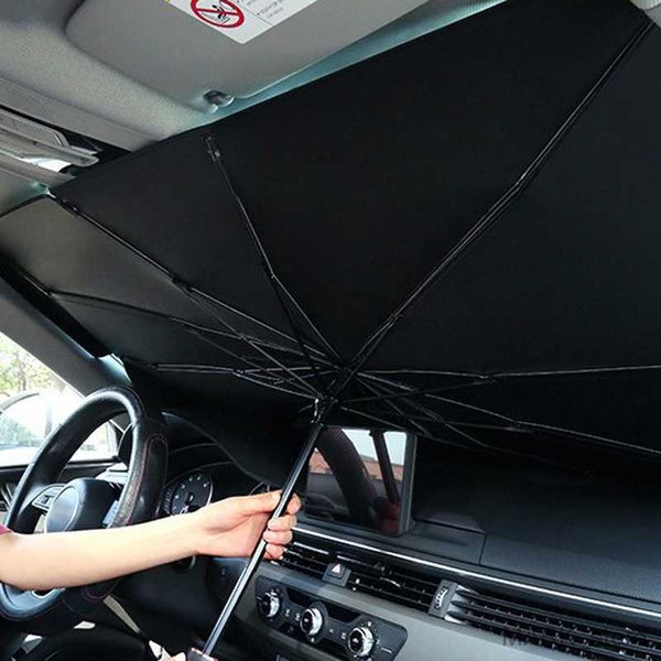 

car sunshade silver foldable car sun visor umbrella windshield parasol shade uv block protection protector sunshade interior window cover r2