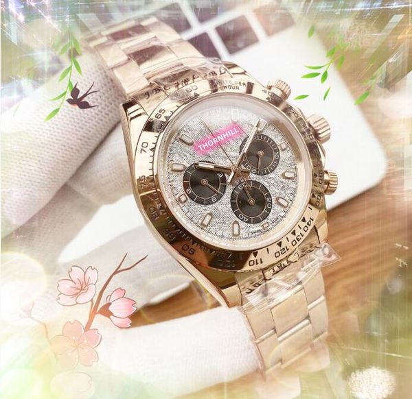 

all dials working satch men watch luxury full stainless steel clock calendar brand quartz automatic movement day date gentleman business fam, Slivery;brown