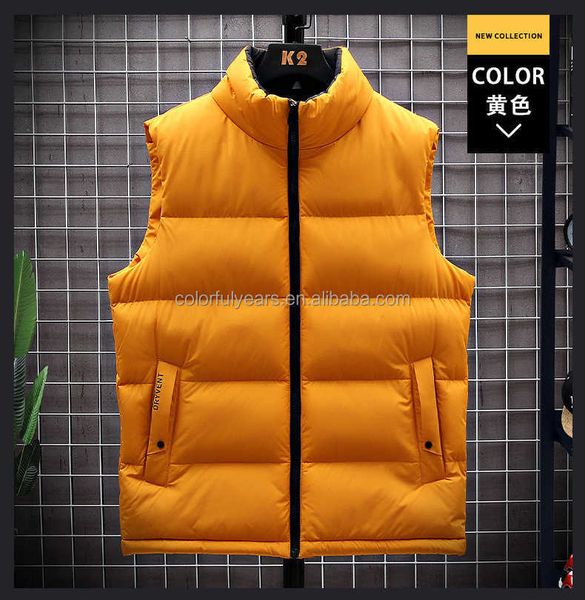

down custom sleeveless jacket men winter jackets for men ypr, Black