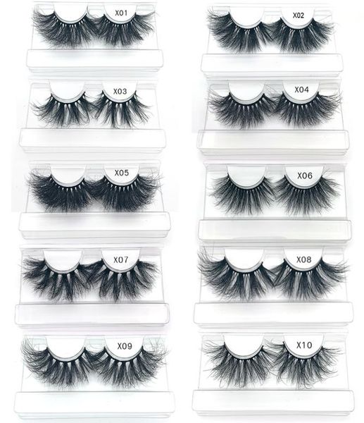 

30mm mink eyelashes 3d fluffy soft false eyelash wispy lashes big clear tray label makeup dramatic long7603197