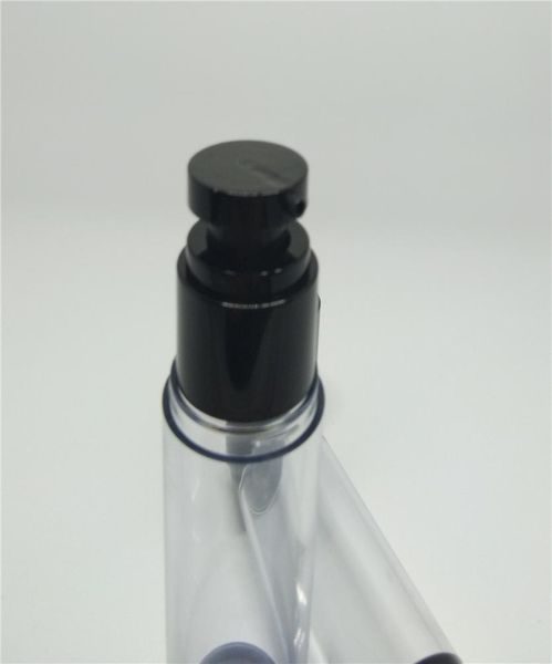 

6pslot 15ml 30ml 50ml vacuum makeup bottle whole lid empty cosmetic lotion airless with black pump refillable clear7299602