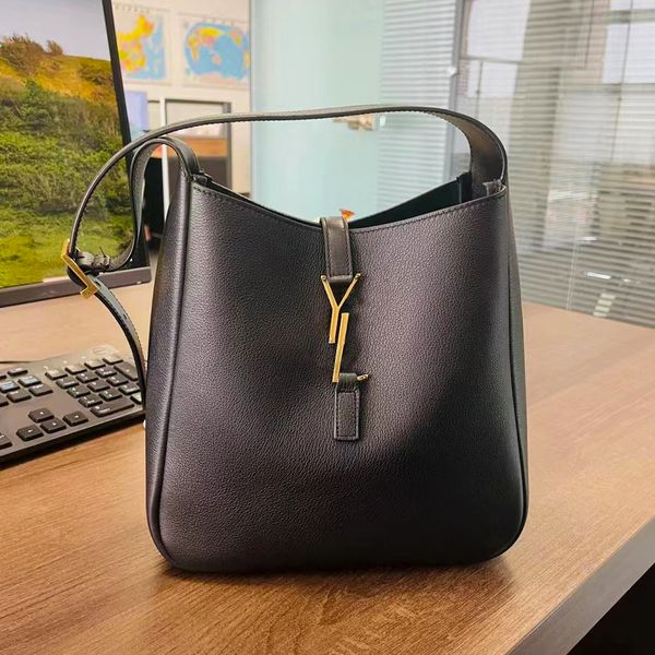 

women genuine leather le5a7 saddle fashion bag luxury tote popular shoulder bags mens 7a quality crossbody shopping bag designer metal lette