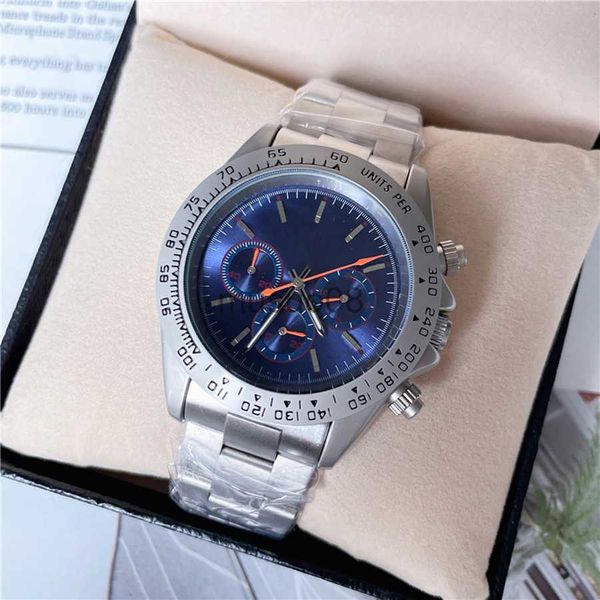 

other watches fashion full brand wrist watches men male multifunction style luxury with steel metal band quartz clock x234 j230606, Slivery;black