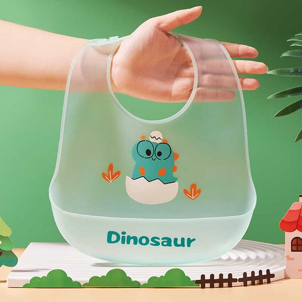 

bibs burp cloths silicone waterproof saliva accessory feeding soft apron for baby adjustable bib g220605