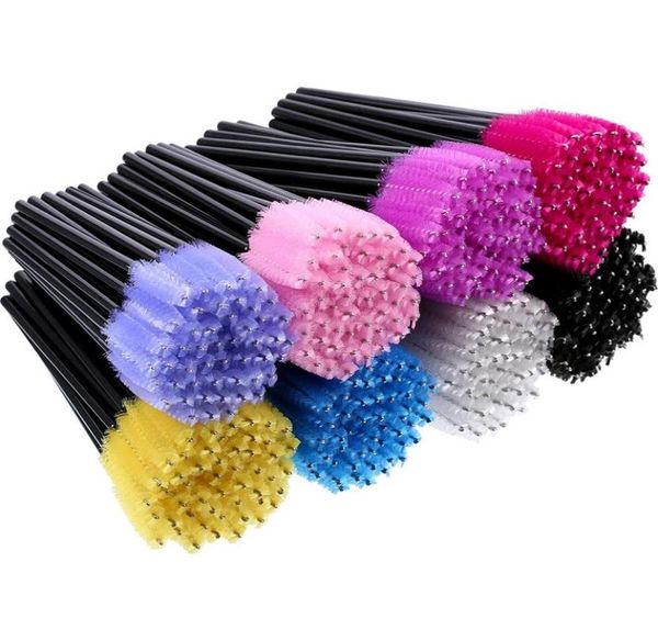 

50pcs per pack eyelashes brush disposable eyelash mascara brushes wands applicator makeup kits beauty tools8806434