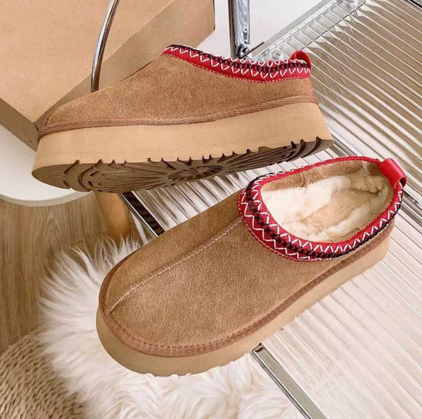 

boots australia women boot classic short ultra mini platform snow new tazz fur slippers designer tasman suede wool winter thick bottom ankle, Black