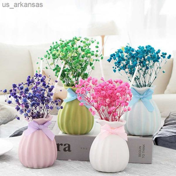 

y ceramic vase reed diffuser dried flower no fire fragrance bedroom living room air freshing aromatherapy dorm room essentials l230523
