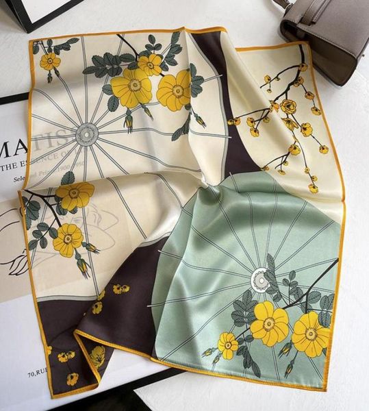 

scarves 100 silk scarf bandana women square wrap kerchief mulberry headband hijab shawls pashimina female echarpe beach 53cmscarv2271950, Blue;gray