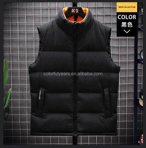 

down custom sleeveless jacket men winter jackets for men ehl, Black