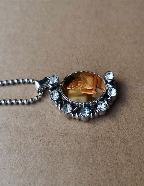 

sublimation blank necklaces pendants oval round shape transfer printing consumables can print two sides7689724, Silver
