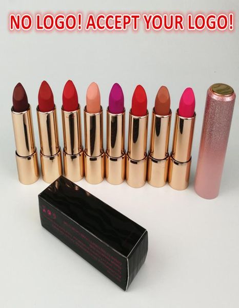 

round tube matte lipstick moisturizing lip balm waterproof long lasting lips charming accept customized logo4461447