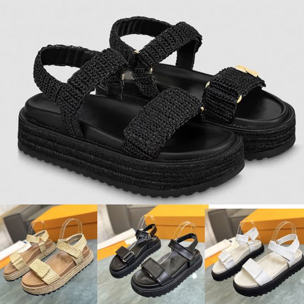

designer shoes sunset comfort flat sandals women loafers luxury casual shoes presbyopia flat shoes paseo flat sandals platform shoes buckle, Black
