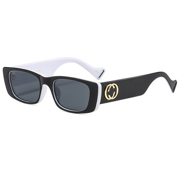 

classic leopard print small square sunglasses for men and women, large frame sunglasses, street p hip-hop glasses 0516, White;black
