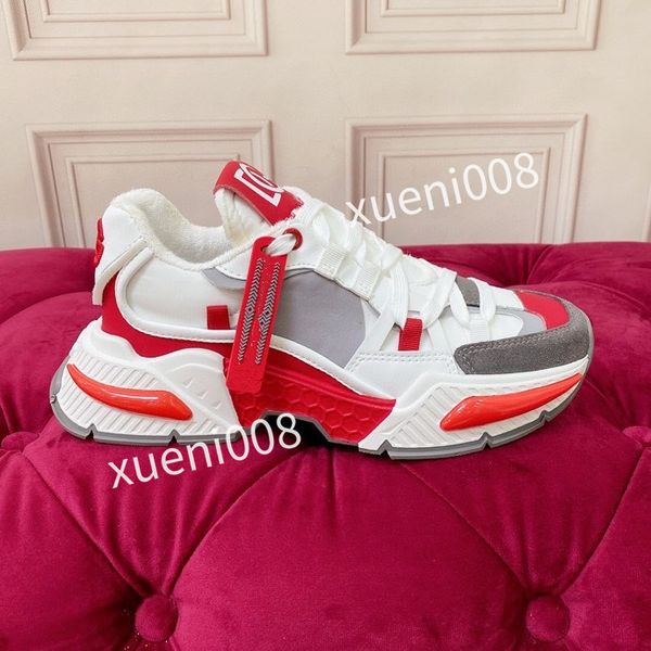 

new classics brand casual shoes leather lace-up sneaker fashion running trainers letters woman shoes flat printed gym sneakers2023, Red;white