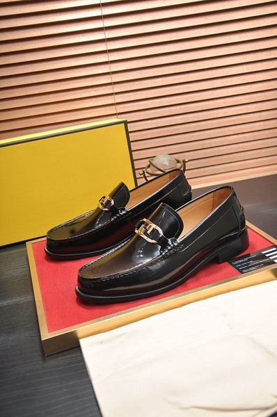 

2023 men's crocodile brand dress shoes men formal business brogue shoes male casual genuine leather loafers wedding party flats size 38, Black