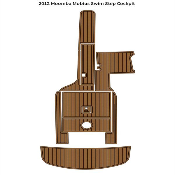 

2012 moomba mobius swim platform cockpit pad boat eva foam faux teak floor mat