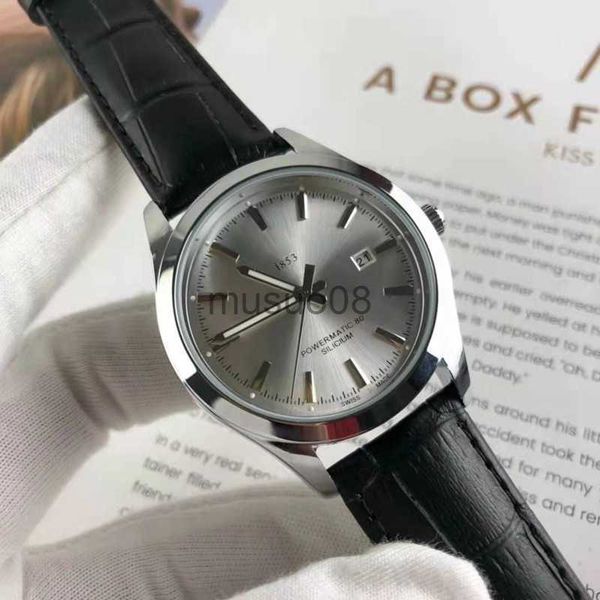 

other watches wristwatches for men 2022 new mens watches three needles quartz watch 1853 luxury brand steel and leather belt men fashion ti, Slivery;black