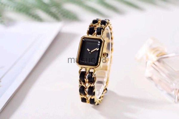 

other watches wristwatches brand real leather watch boy friend double chain link twist quartz wrist women men 2 layer rectangle stainless st, Slivery;black