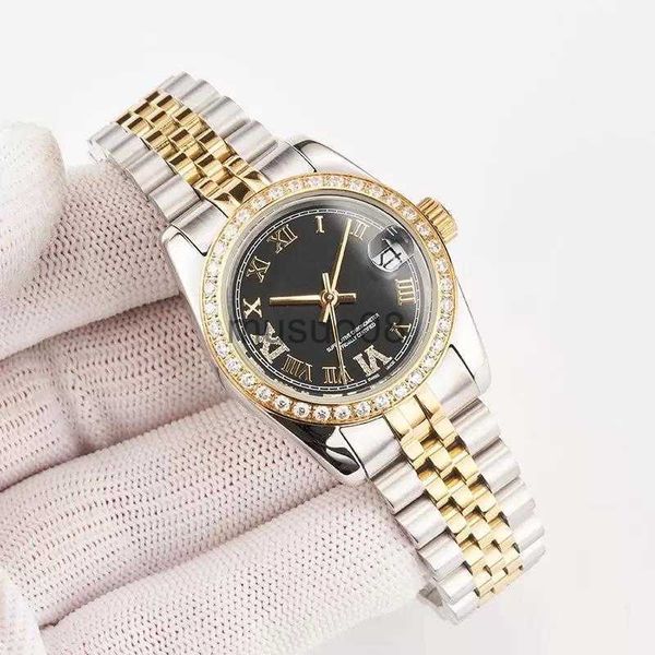 

other watches fashion luxury women quartz movement watches designer luminous 28mm dayjust diamond lady watch stainless steel wristwatches fo, Slivery;black