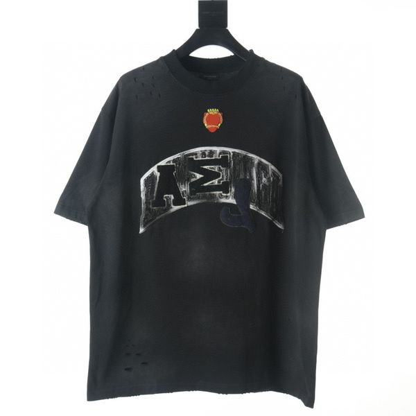 

men's plus tees & polos round neck embroidered and printed polar style summer wear with street pure cotton r1fn11, Black;brown