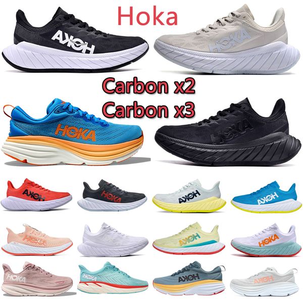 

hoka bondi 8 outdoor shoes hokas carbon x2 x3 one clifton 9 black white shock absorbing road men women running sneakers climbing runner trai