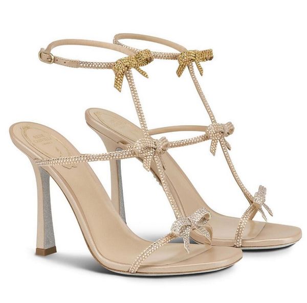 

famous summer caterina women sandals shoes with bow renescaovilla crystal-embellished high heels party wedding glitter sole lady pumps eu35-, Black