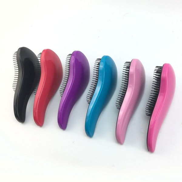 

magic handle detangling comb shower hair brush detangler salon styling tamer exquite cute useful tool hairbrush3975241, Silver