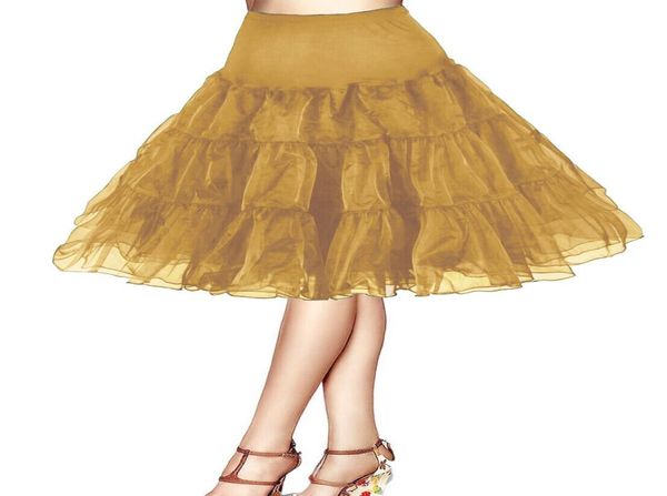 

vintage short women 50s petticoat rockabilly tutu underskirts half slips party swing skirt underskirts crinoline5052190, White