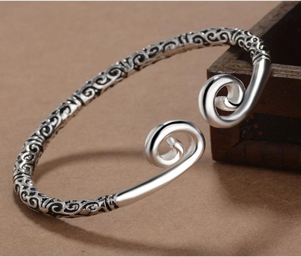 

handmade pagan viking gold hoop bracelets bangles for man and women cuff bangle gifts3902665, Black