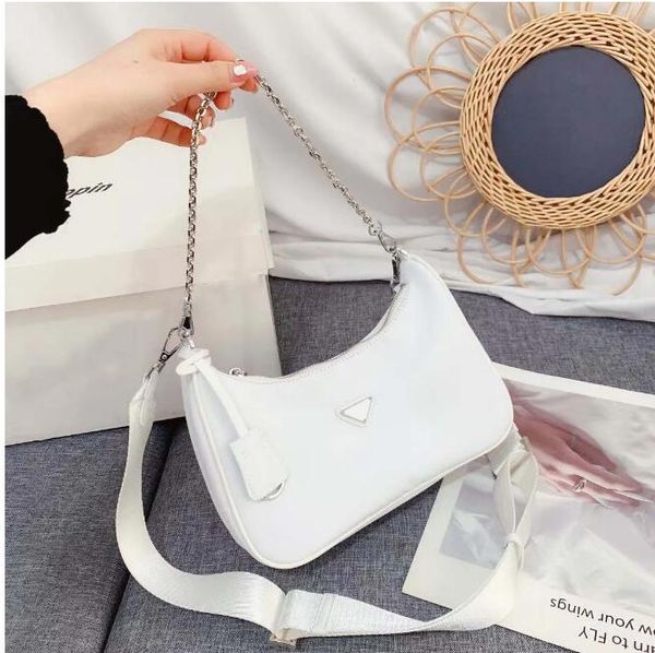 

3-piece shoulder bag 2023 new nylon handbag for sale with gift box, invoice card, women's luxury fashion designer bag, classic women&#0