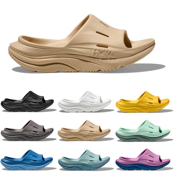 

hoka one one ora recovery slide 3 sandal slipper sliders for men women sandals slide pantoufle mules mens womens slides slippers trainers fl, Black