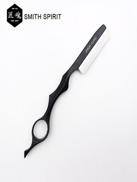 

black professional barber cutting razor thinning razor japan stainless steel sharp straight edge blade cutting thinning hair razor3738543
