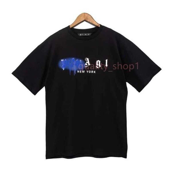 

designer luxury summer t-shirt palms brand angel clothes pa clothing spray letter short sleeve spring tide mens womens angles s-xl 8hrt3, White;black