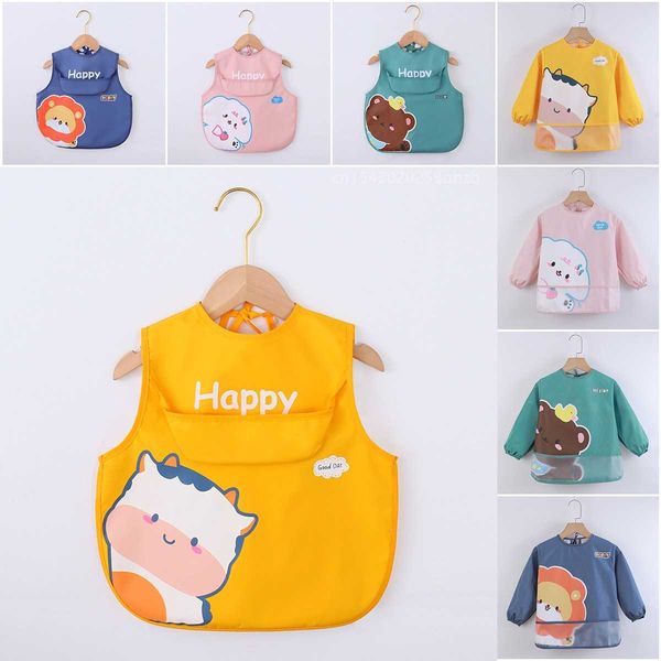

bibs cloths baby aprons short sleeved scarves waterproof art smoke feeding bibs baby boys girls children burp cloth bandana g220605