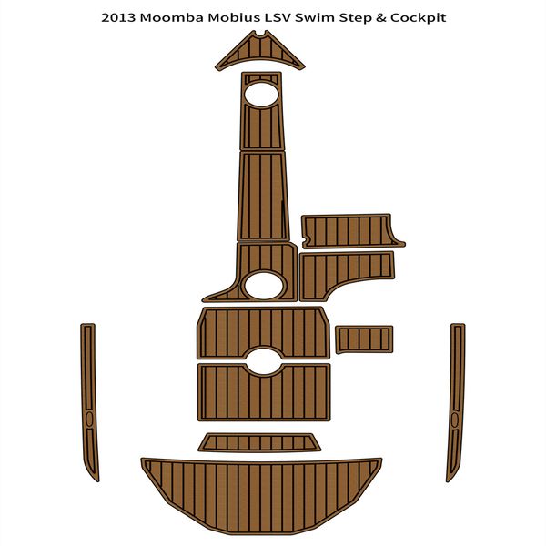 

2013 moomba mobius lsv swim step cockpit mat boat eva foam teak deck floor pad