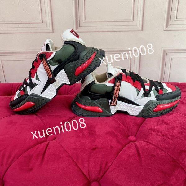 

new brand mens women casual shoes leather lace-up sneaker fashion running trainers letters woman shoes flat printed gym sneakers, Red;white