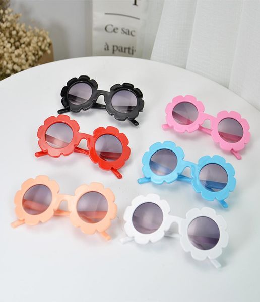 

2019 new baby girls sunglasses children round flower sun glasses eyewear summer toddler kids sun glasses boys girls student sungla7547639, Blue