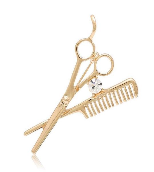 

whole comb scissors brooch hat scarf collar clips bijoux austrian crystal hijab pins up brooches for wedding dress fashi3943542, Gray