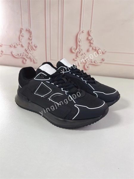 

new men classics brand designers sneakers camouflage casual shoes stylist shoes checkered studded flats mesh fashion trainers, Black