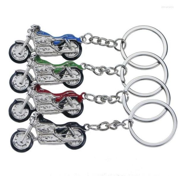 

keychains 4 color motorcycle key chain charm metal keychain men women car ring holder gift jewelry miri222288929, Silver