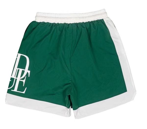 

men shorts designer rhude summer fashion beach pants street wear red blue black green mens short contrast colors us size s-xl, White;black
