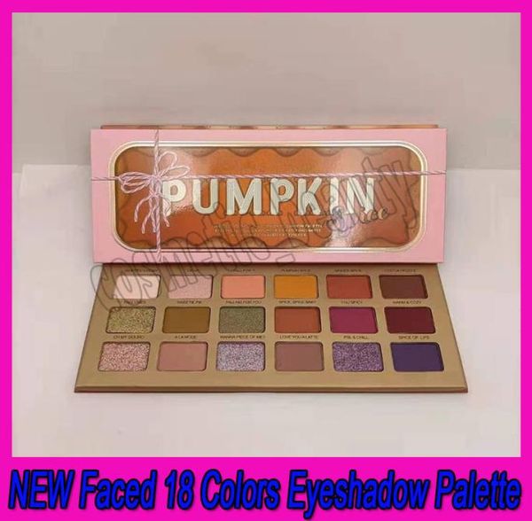 

new 18 colors eyeshadow palette to fac orange pumpkin color eyeshadow 2020 christmas limited high color rendering makeup1461976