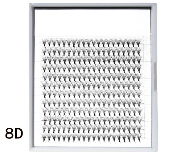 

qsty eyelashes premade wide fans 8d faux mink hair natural long grafting false lashes short stem russian volume professional eyela1475863