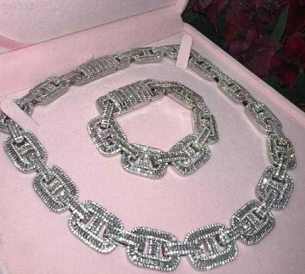 

unique gold plated 18k cuban link chain hiphop men necklace, Silver