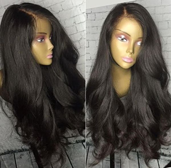 

150 density lace front human hair wigs brazilian virgin remy frontal wavy 360 wig for black women diva19555897, Black;brown
