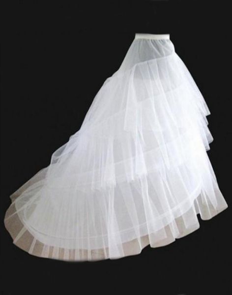 

bridal petticoat white aline 3 layers 2 hoop train sweep slip wedding dress crinolineskirt underskirts for wedding ball gowns pag9757700