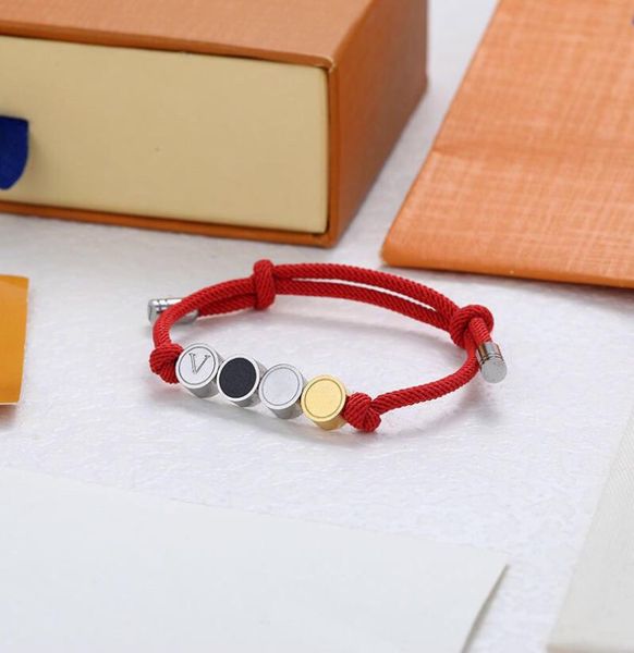 

women mens beaded strands designer bracelet jewelry pendant charm bracelets gold love bangles luxury pendants titanium chain heart5801797, Black