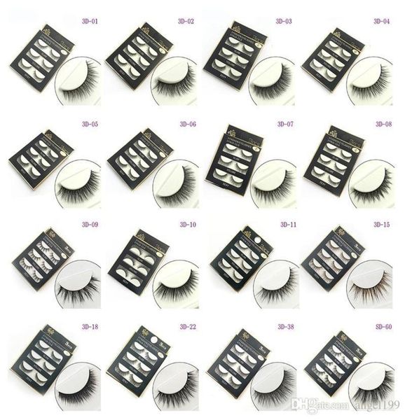 

3d false eyelashes 16 styles handmade beauty thick long soft lashes fake eye lashes eyelash dhl 8637789