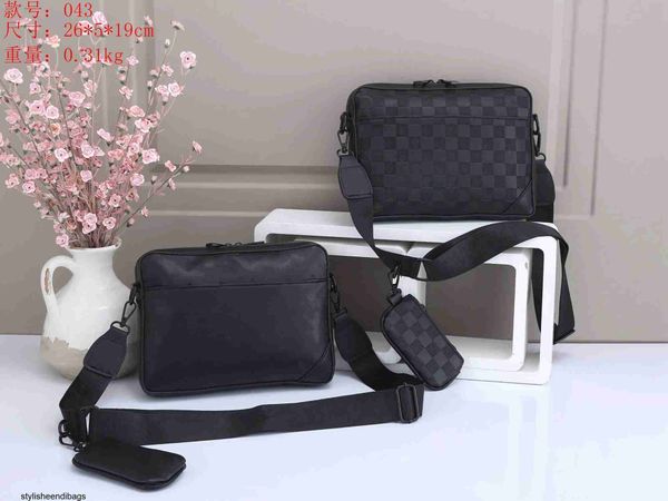 

stylisheendibags shoulder bags mt s lock men designer crossbody bags black relief monograms macassar shoulder handbag men's luxury cros